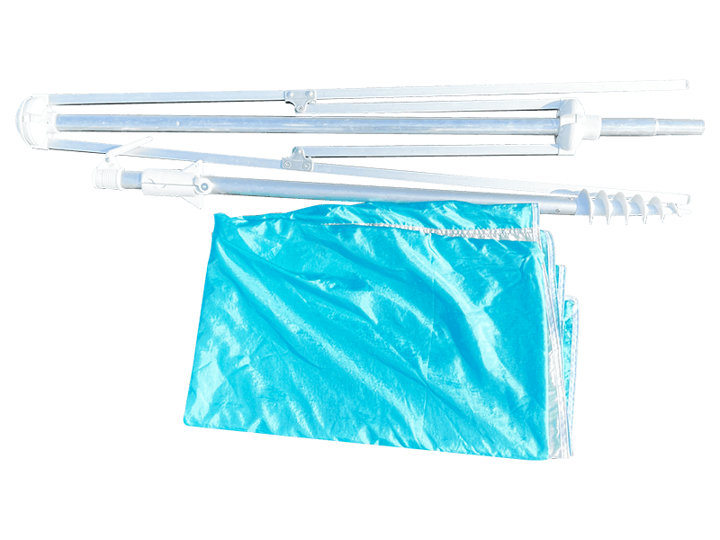 2.8*2.4M 2-리브 장식 비치 파라솔