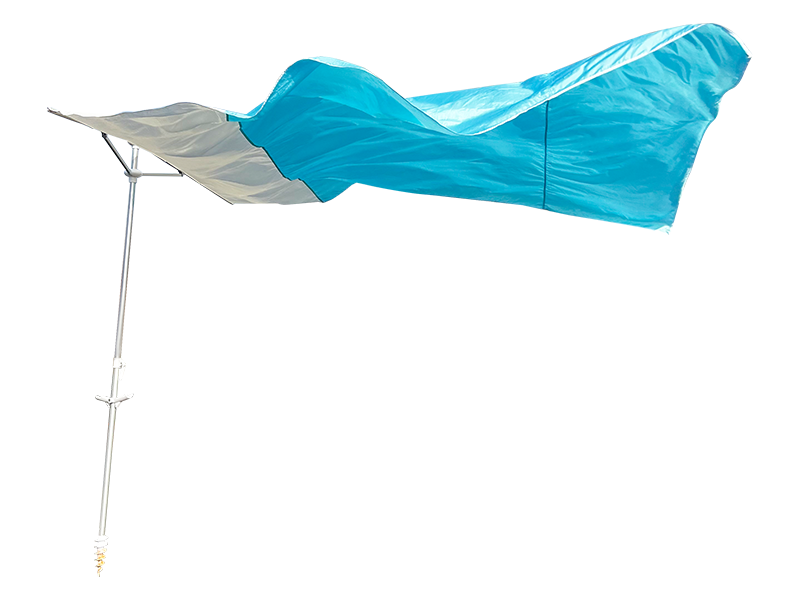 2.8*2.4M 2-리브 장식 비치 파라솔